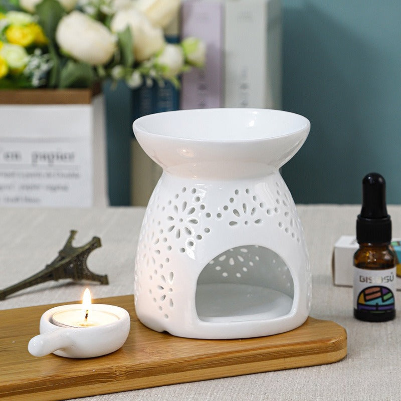 Ceramic Essential Oil Burner Aromatherapy Wax Melt Warmer