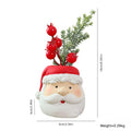 Foam Cement Christmas Character Planter Holiday Tabletop Decor