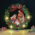 Resin Lighted Nativity Wall Hanging Christmas Decoration