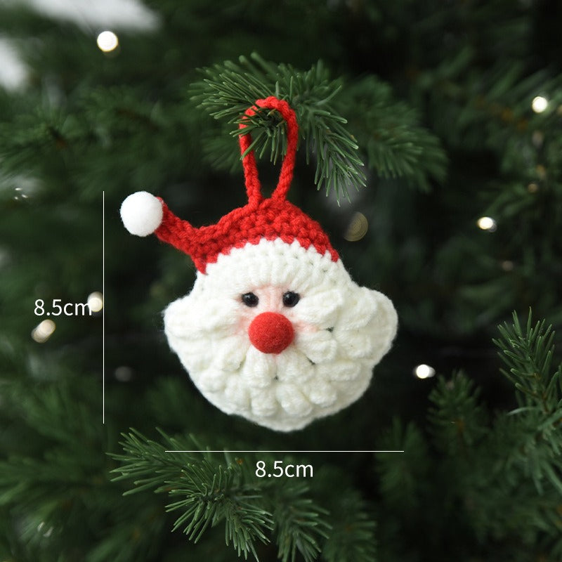 Christmas Crochet Ornament Handmade Holiday Tree Hanging Decor
