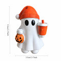 Halloween Ghost Resin Figurine Moon Night Tabletop Decor