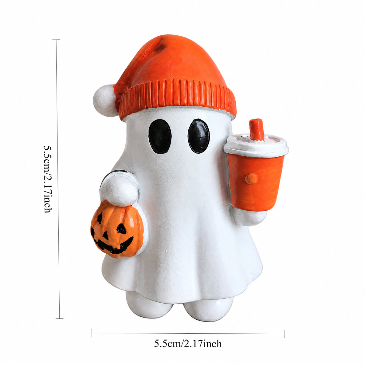 Halloween Ghost Resin Figurine Moon Night Tabletop Decor