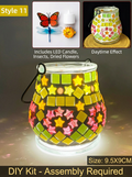 DIY Mosaic Lamp Kit Glass Art Craft Night Light Project