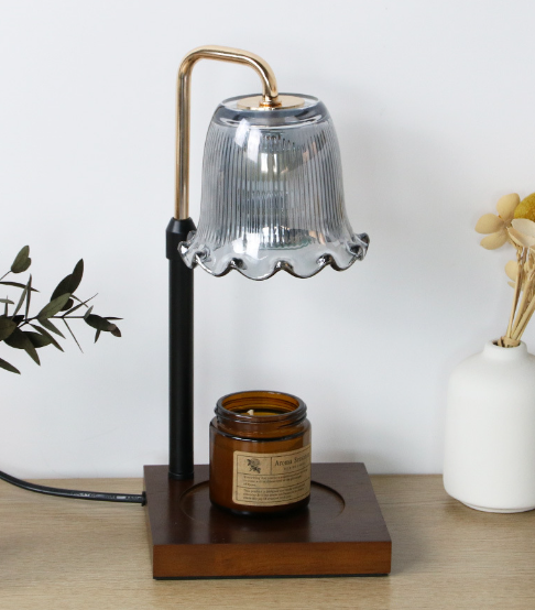 Valentine’s Day Wood Base Wax Melt Warmer Lamp Dimmable
