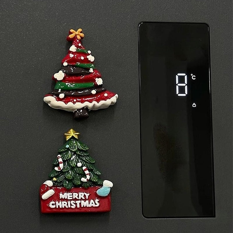 Resin Christmas Tree Fridge Magnet Holiday Decor
