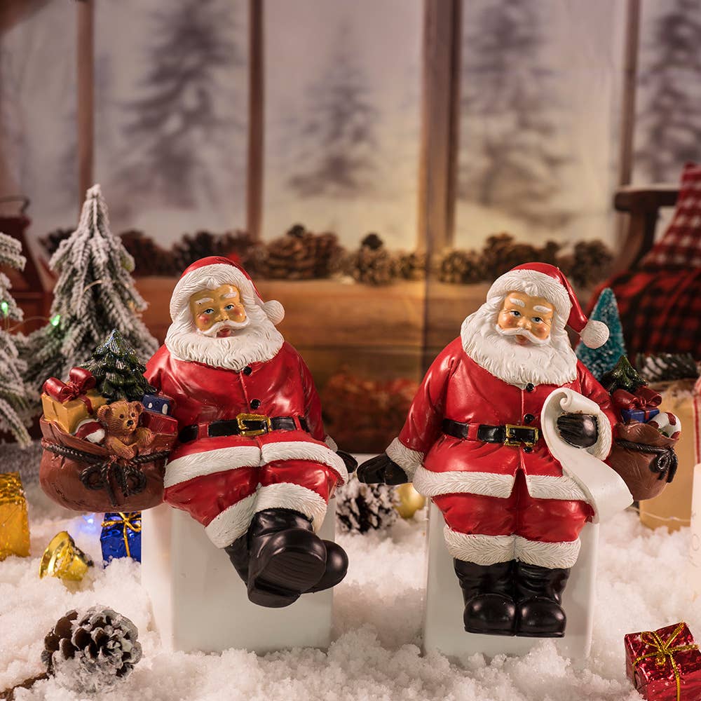 Santa Claus Resin Figurine Christmas Table Ornament