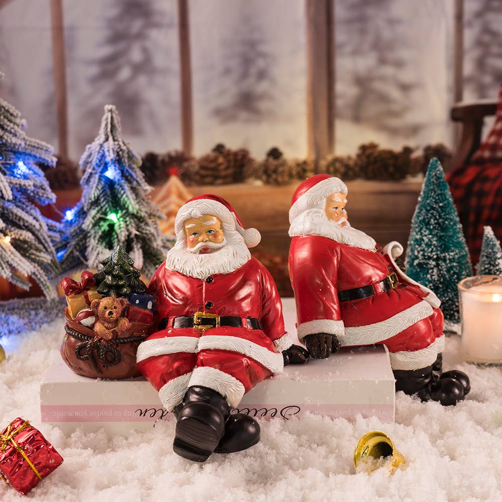 Santa Claus Resin Figurine Christmas Table Ornament