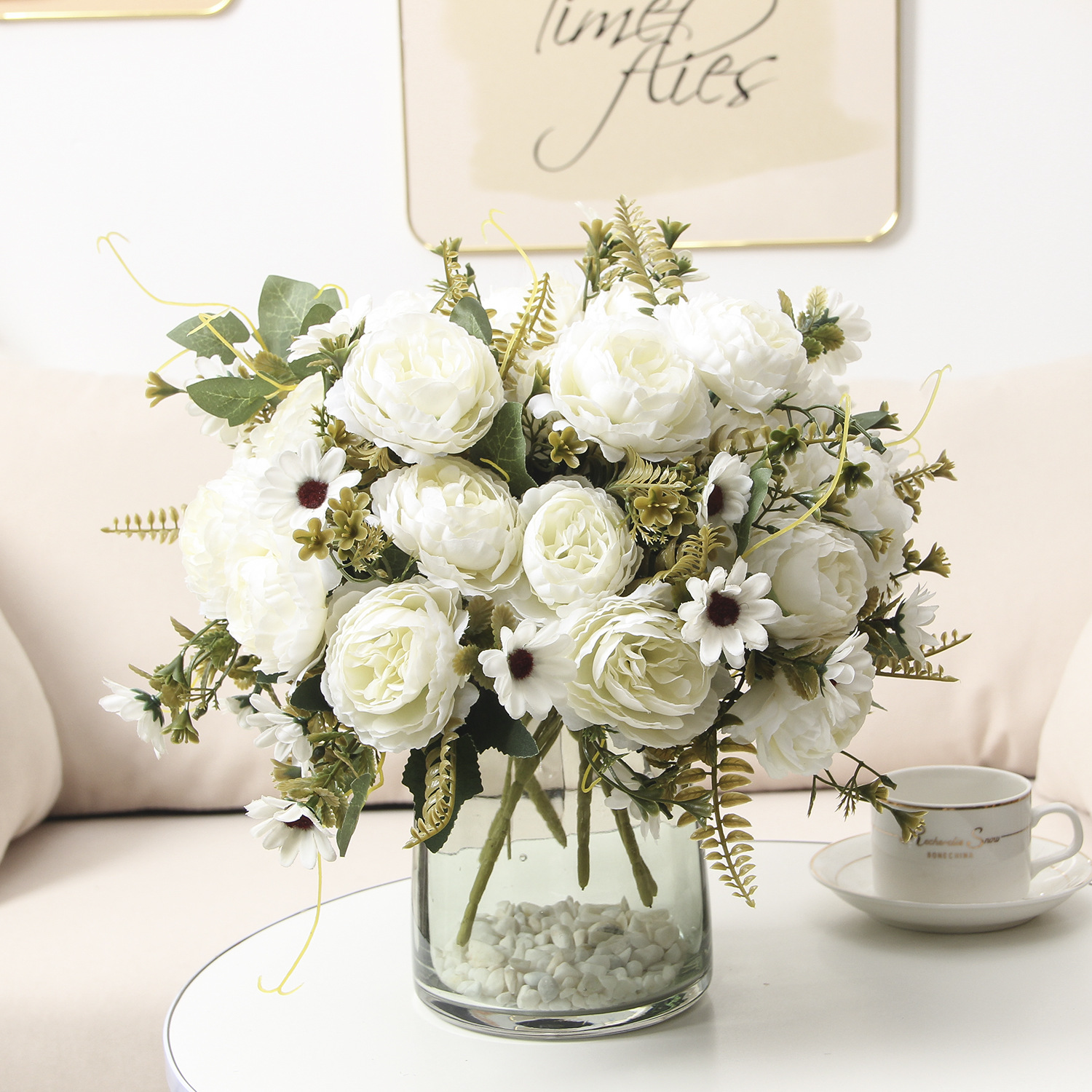 Valentines Premium Ranunculus Rose Bouquet Home Decor