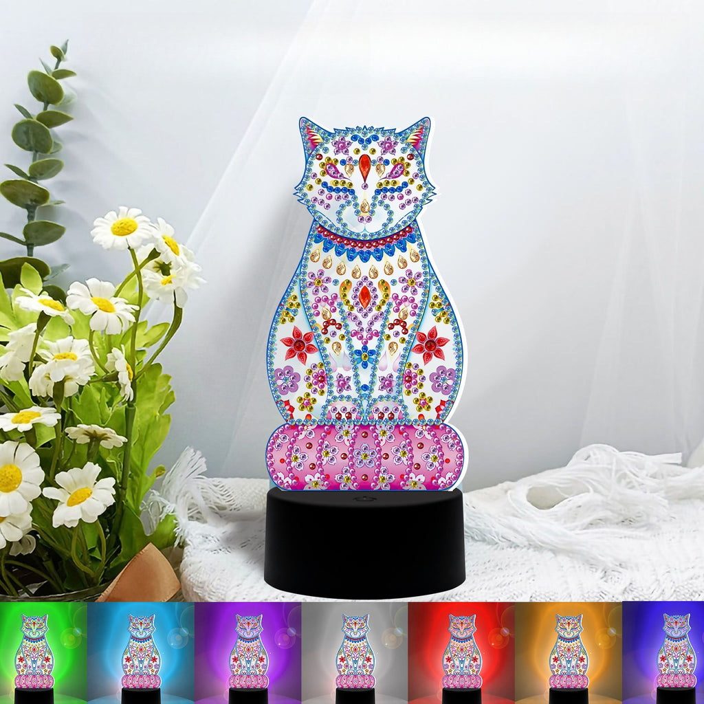 DIY Diamond Painting LED Night Light USB Desk Decor Kit
