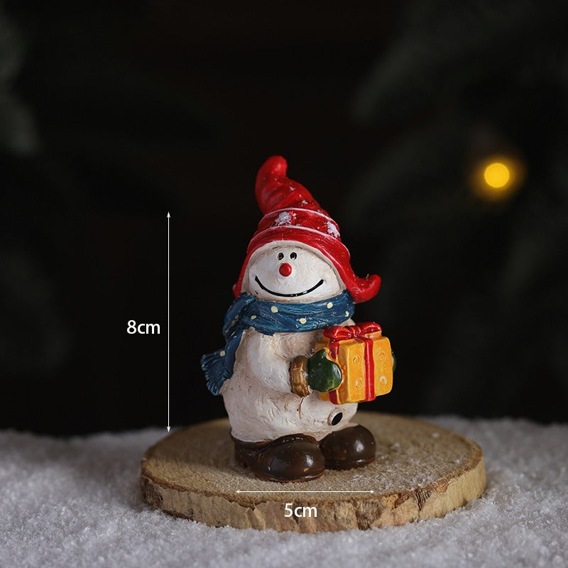 Resin Christmas Snowman Santa Tabletop Holiday Decor