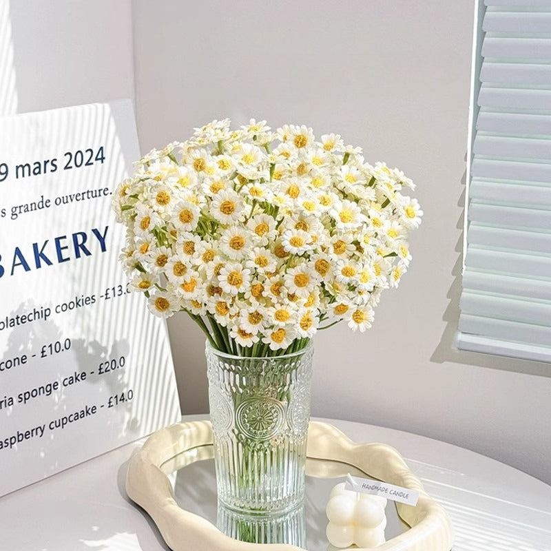 Artificial Daisy Flower Bouquet Faux Floral Home Wedding Decor