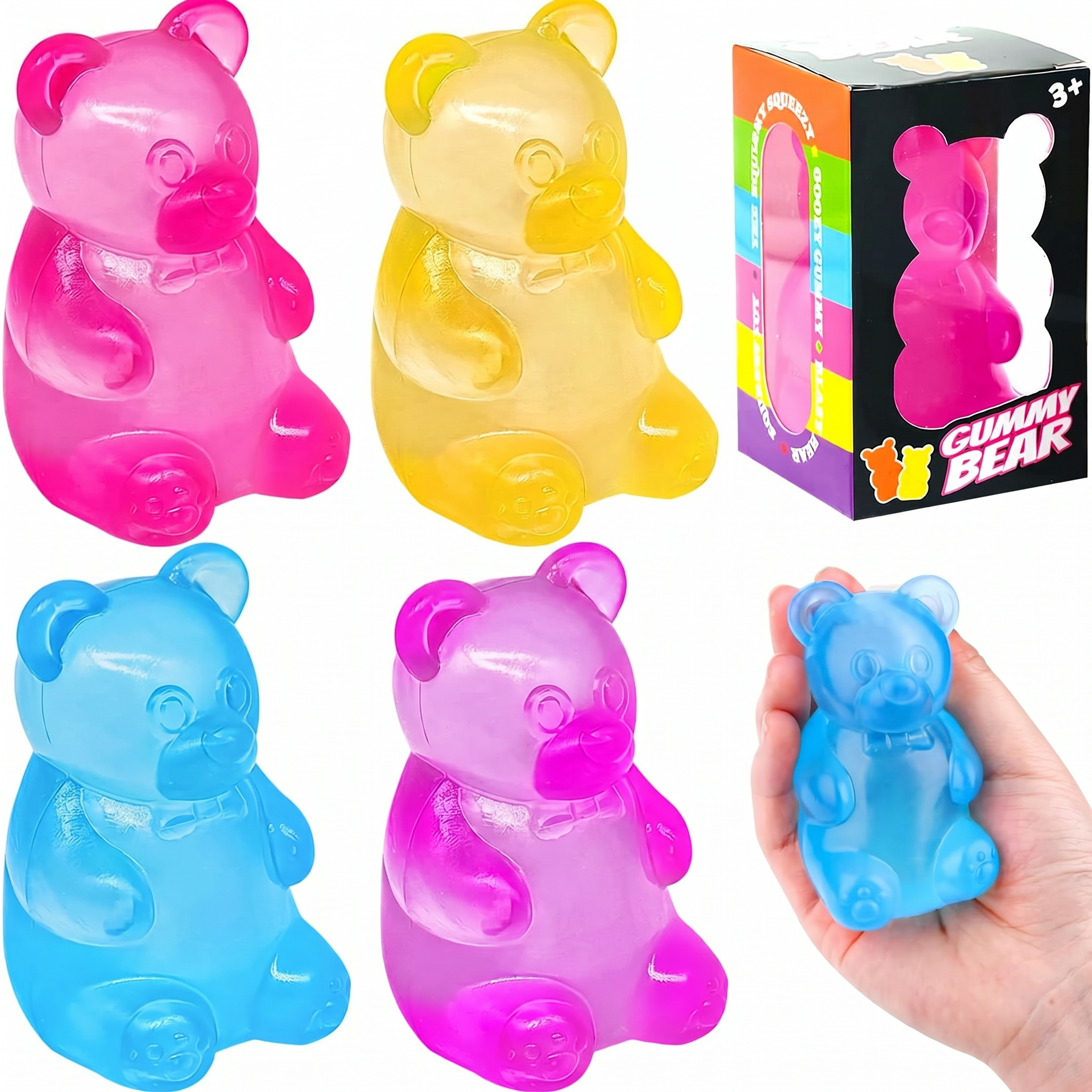 Candy Bear Squishy Slow Rising Toy Gift Box Stress Relief