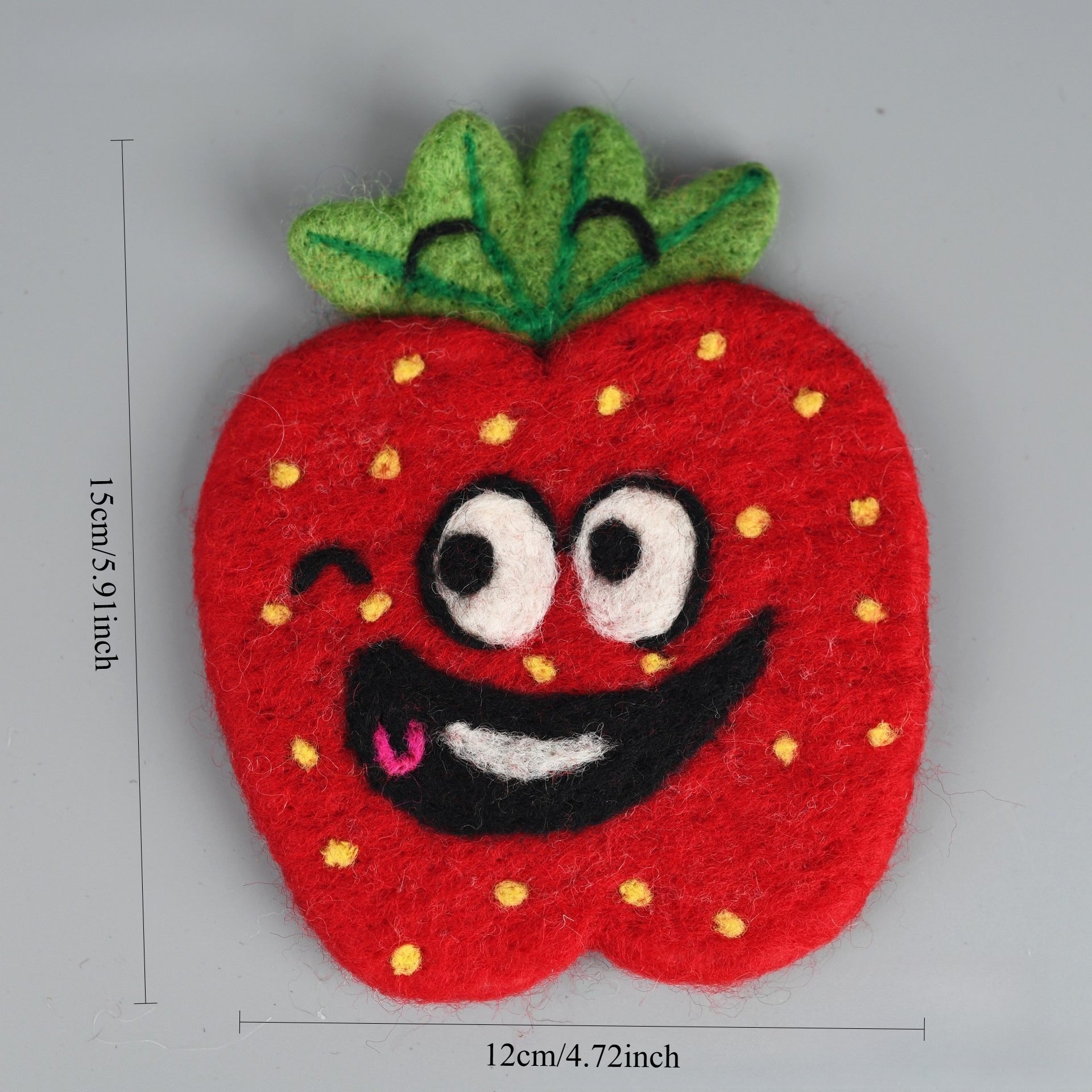 Handmade Wool Felt Fruit Coaster Colorful Food Drink Mat