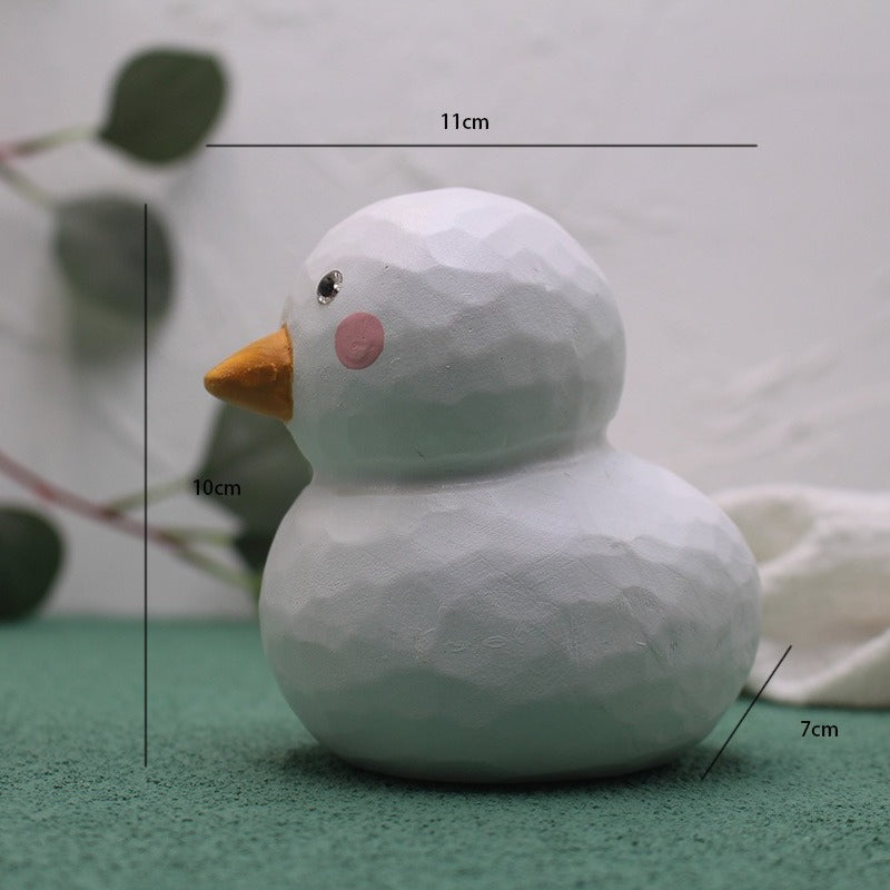 Cute Wood Christmas Figurine Holiday Tabletop Decoration