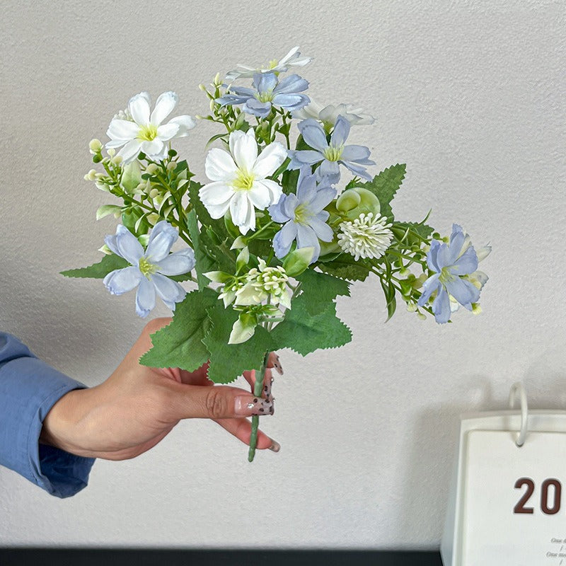 Artificial Daisy Flower Stem Faux Silk Spring Floral Decor