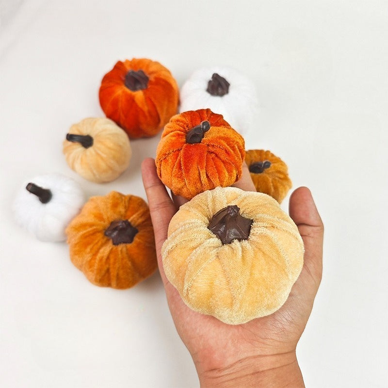 Mini Plush Pumpkin Fall Harvest Seasonal Decor