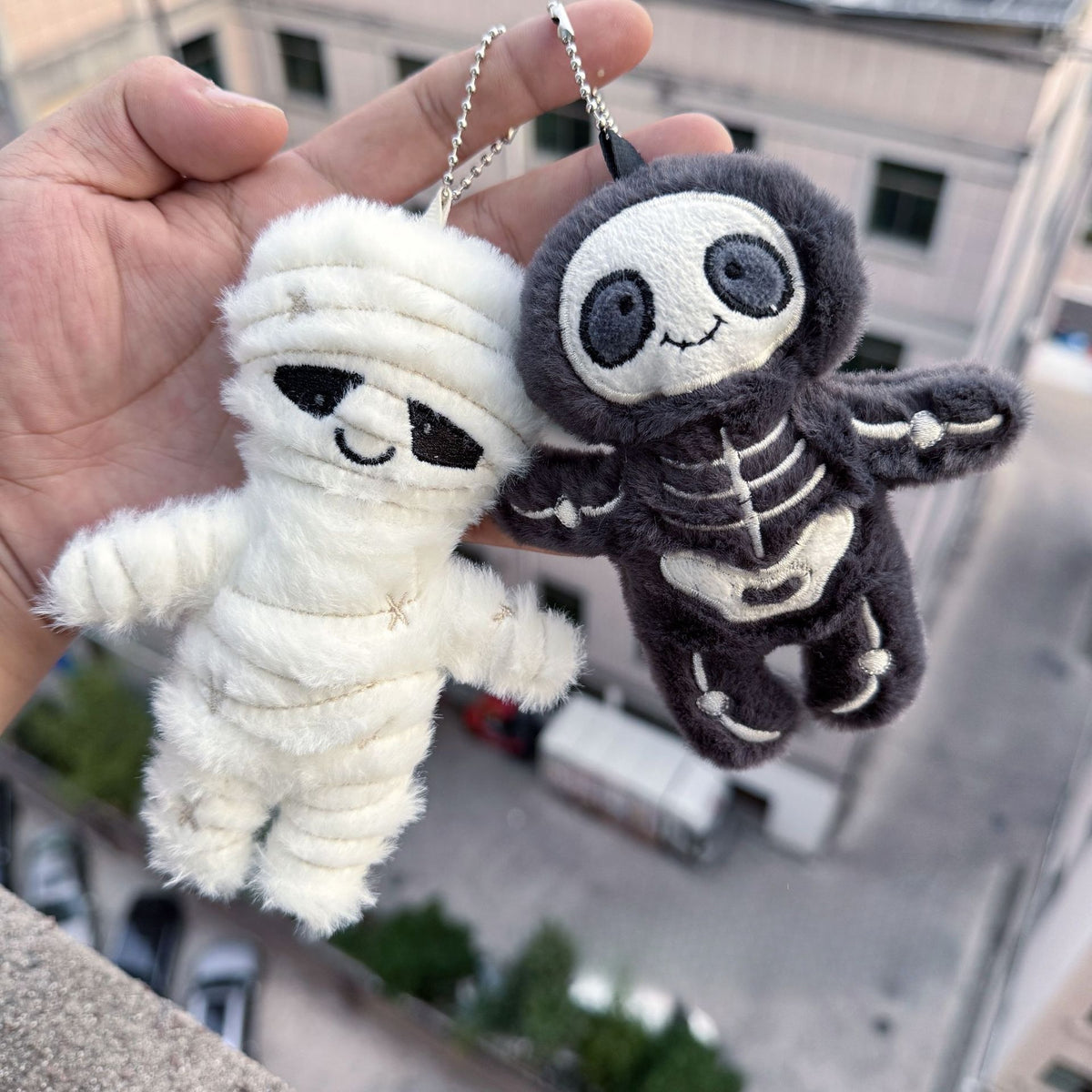 Halloween Mummy Skeleton Plush Hanging Bag Charm