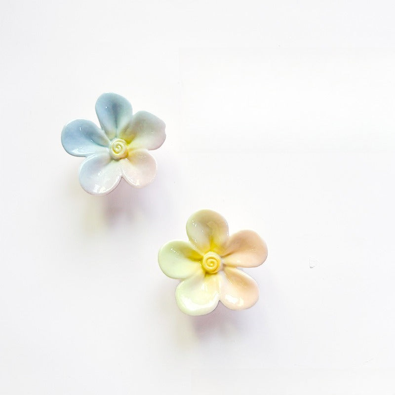 Ceramic Mini Flower Assortment Handcrafted Decorative Accent