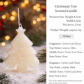 Christmas Tree Shaped Scented Candle Holiday Home Decor