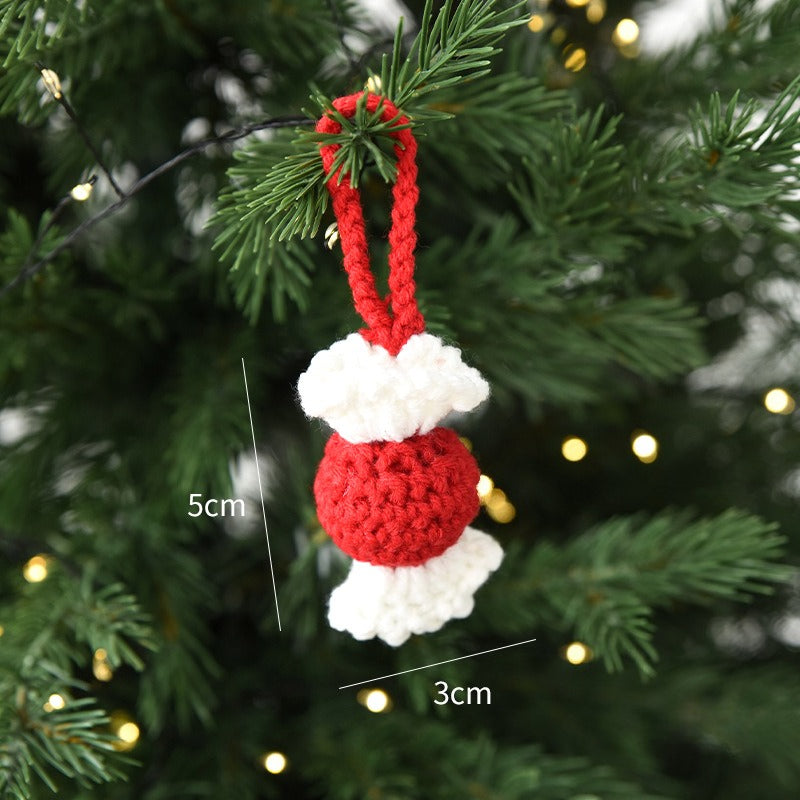 Christmas Crochet Ornament Handmade Holiday Tree Hanging Decor