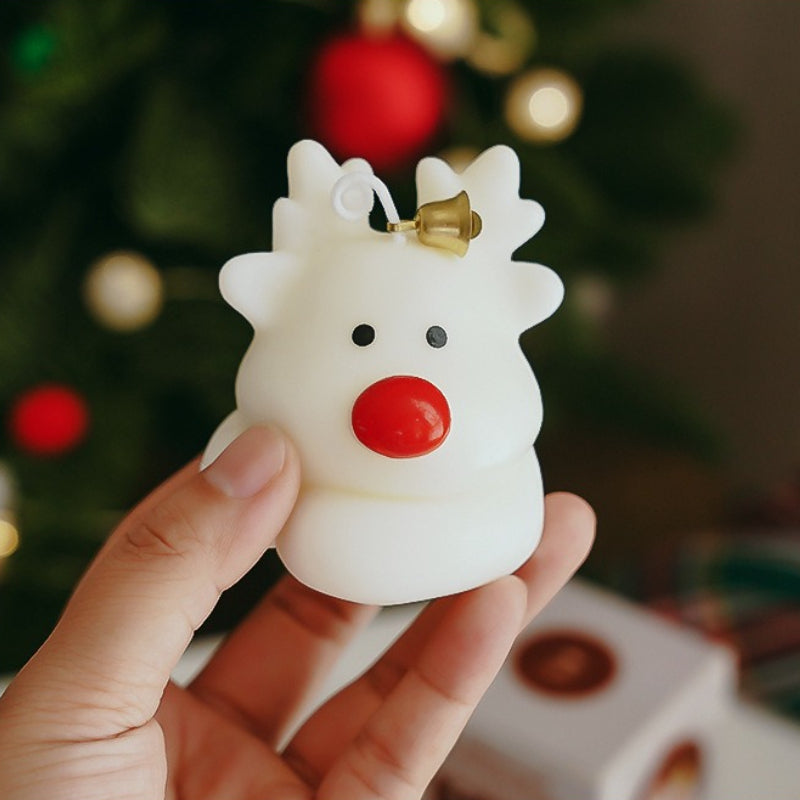 Christmas Reindeer Scented Candle Holiday Decorative Gift