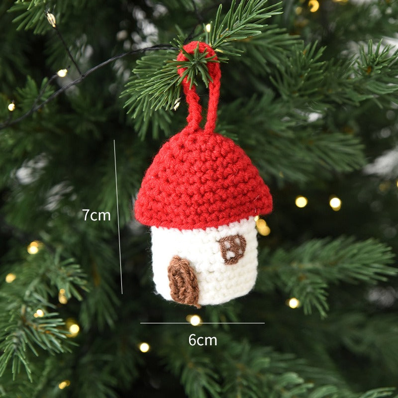 Christmas Crochet Ornament Handmade Holiday Tree Hanging Decor