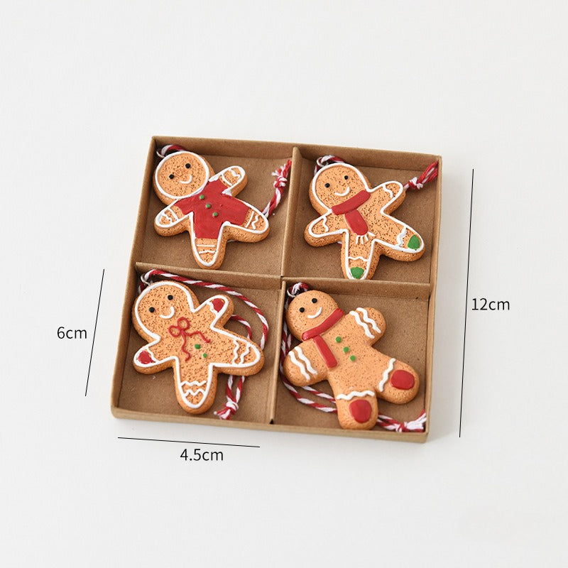 Christmas Resin Cookie Ornaments Holiday Tree Hanging Decor