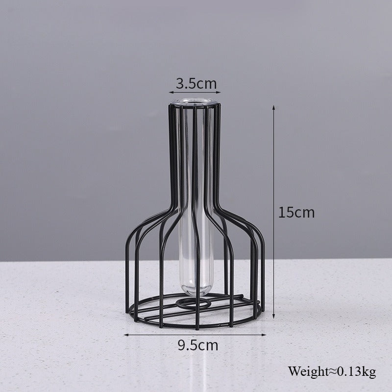 Iron Vase Decorative Planter for Home Table Desk