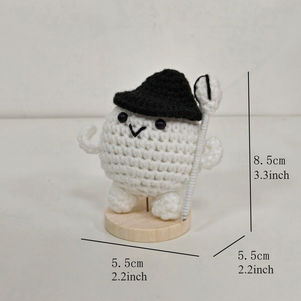 Handmade Crochet Golf Ball Plush Sports Gift Decor