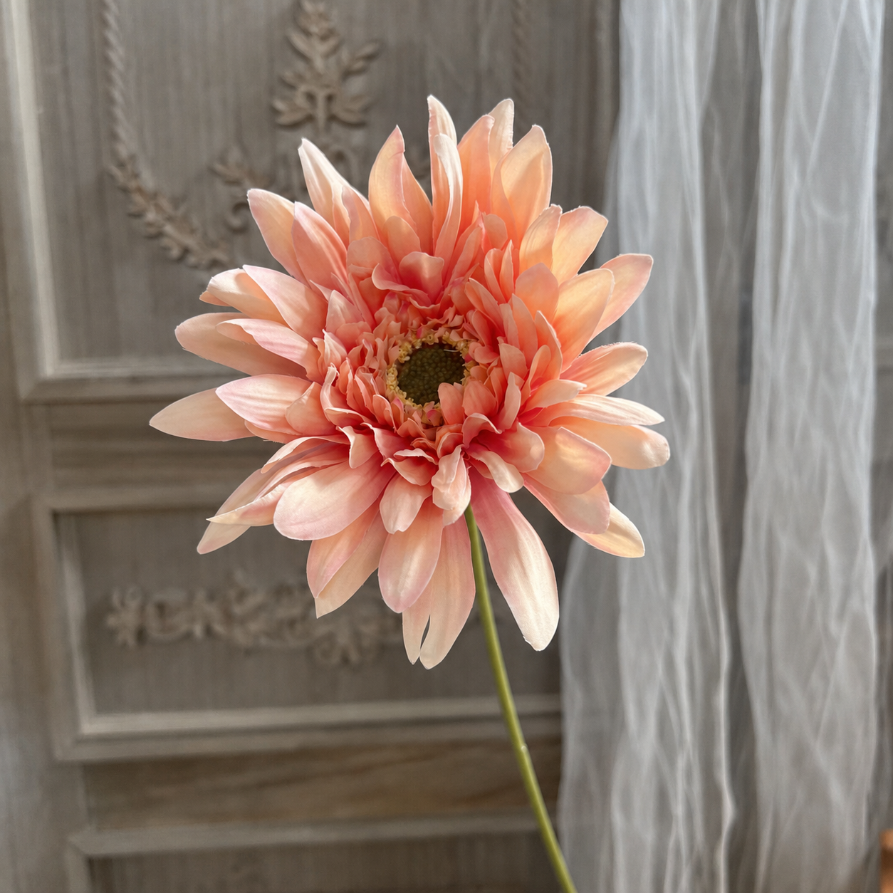 Artificial Dahlia Faux Flower Bouquet Gerbera Home Decor