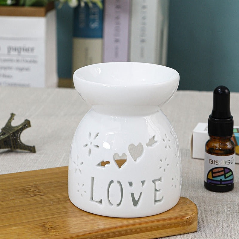 Ceramic Essential Oil Burner Aromatherapy Wax Melt Warmer