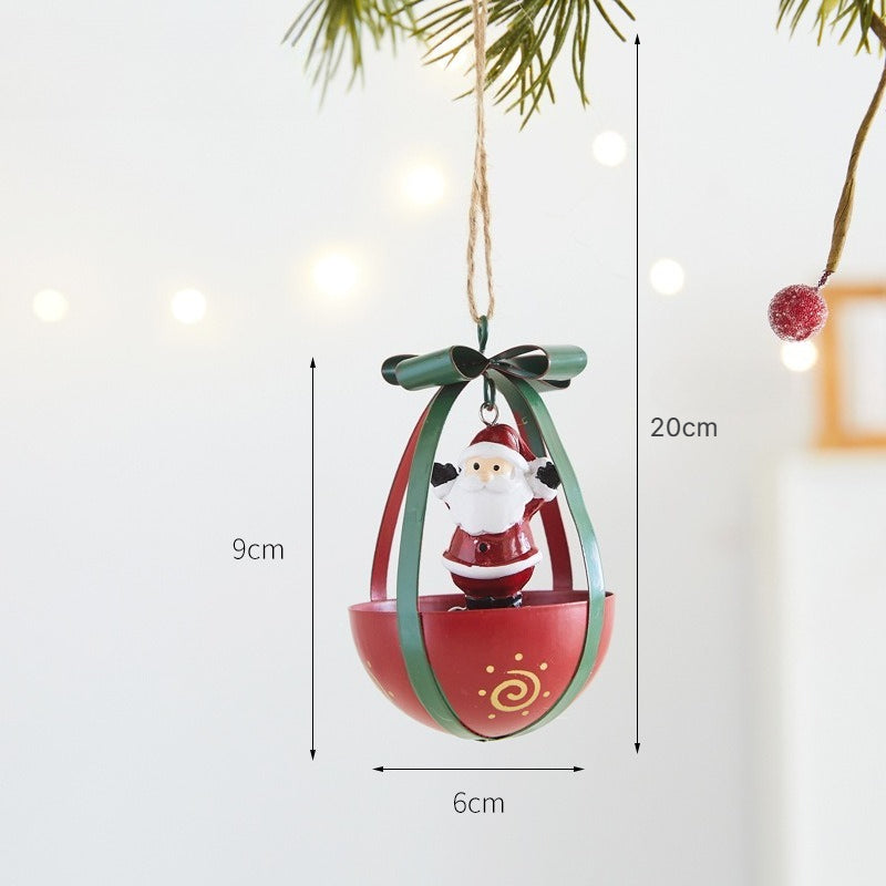 Christmas Metal Hanging Decorations Santa Snowman Reindeer