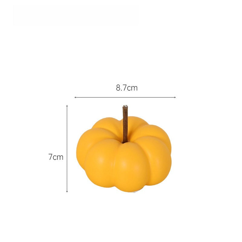 Nordic Ceramic Pumpkin Decor Fall Halloween Tabletop Ornament
