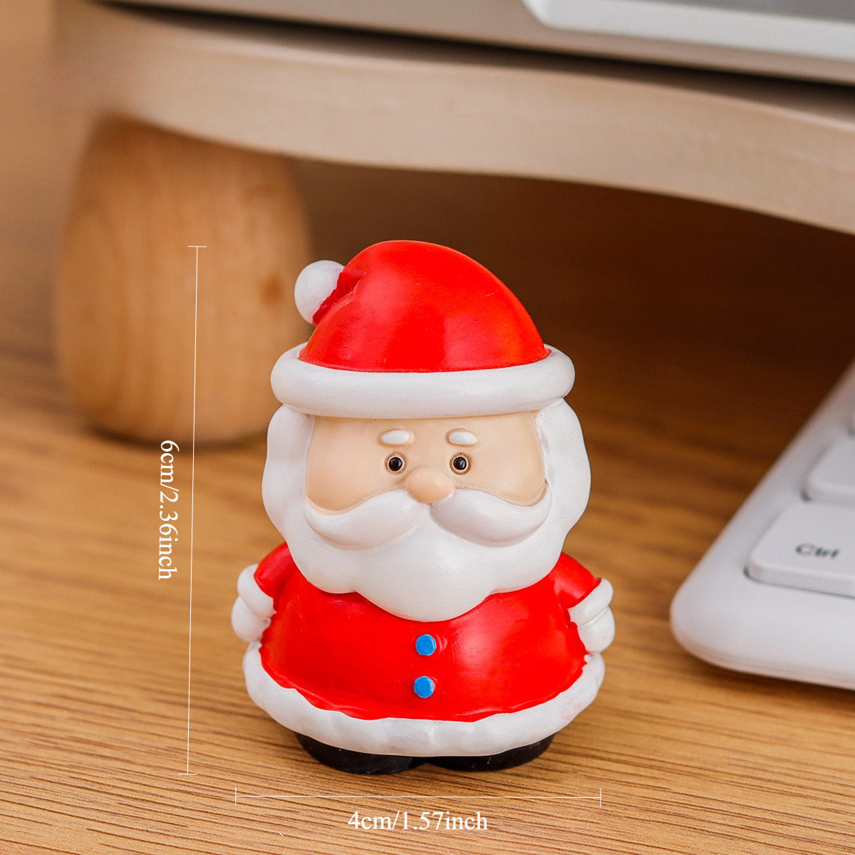 Resin Christmas Miniature Figurines Holiday Tabletop Decor