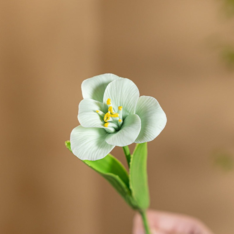 Smiling Ceramic Tulip Flower Stem Home Decor