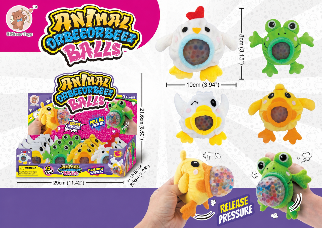 Squishy Stress Relief Ball Toy Cute Animal Monster Squeeze