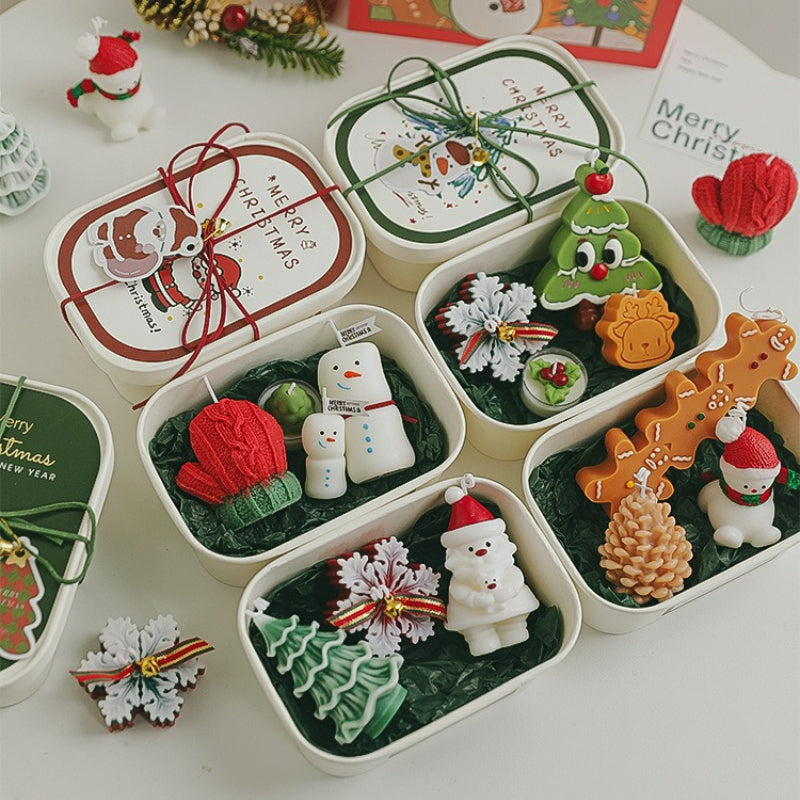 Christmas Scented Candle Gift Set Holiday Decor Collection