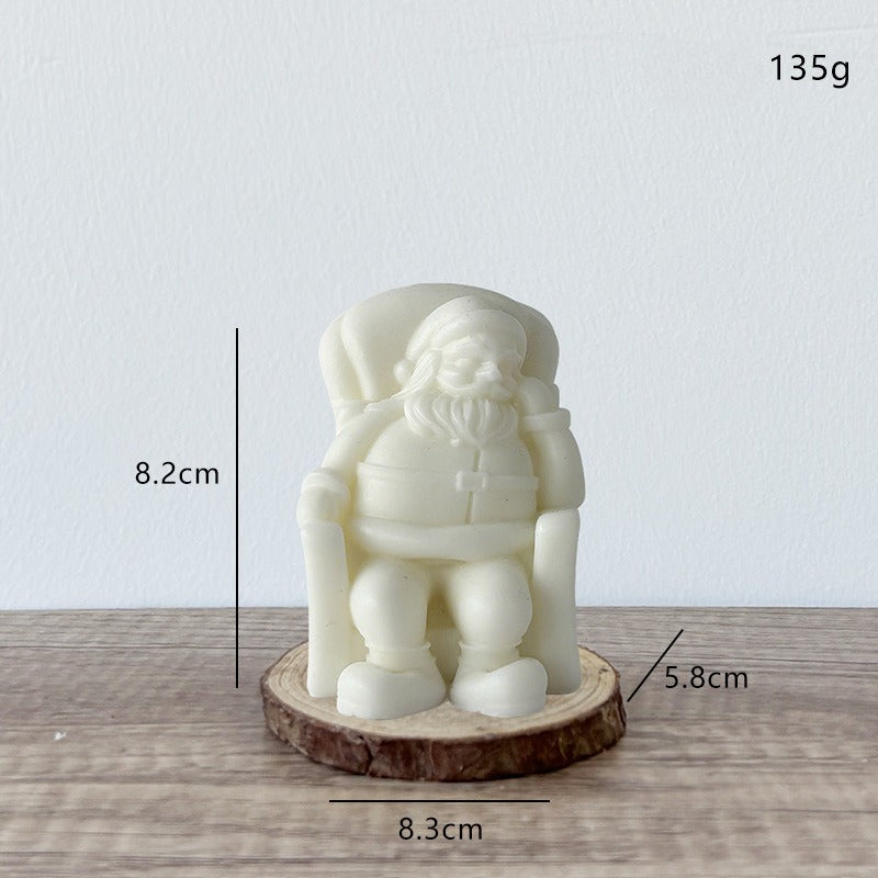 Christmas Santa Candle Holiday Decorative Candle for Home Decor