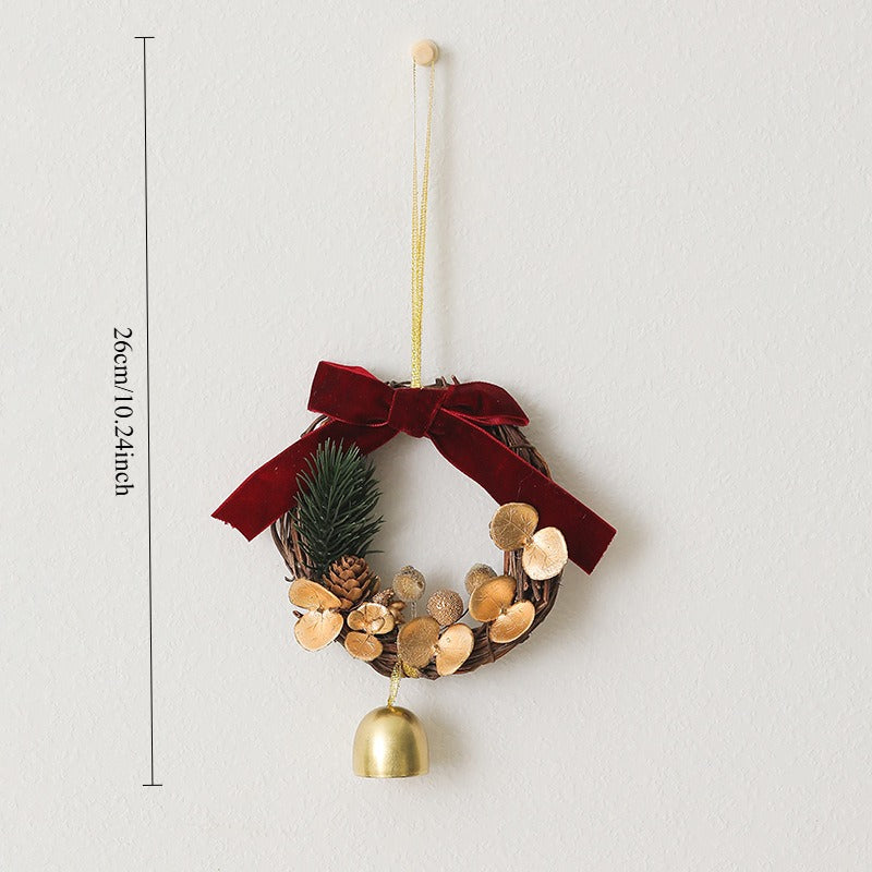 Christmas Bell Hanging Ornaments Holiday Tree Wreath Decor
