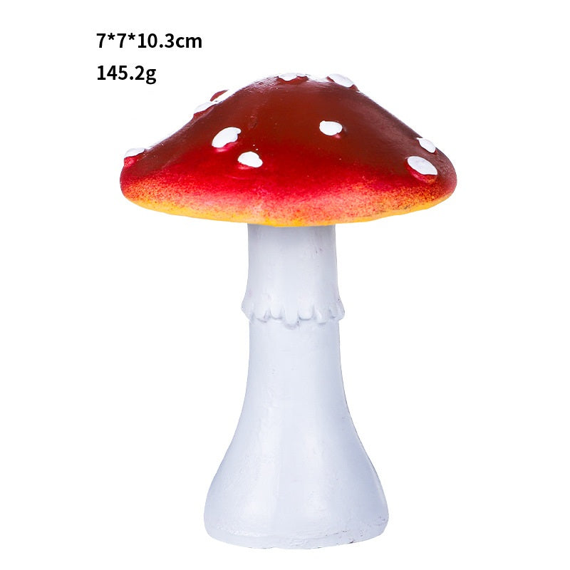 Resin Mushroom Garden Figurines Outdoor Yard Decor
