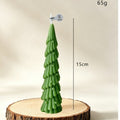 Santa Claus Christmas Tree Candle for Holiday Home Decor Gift