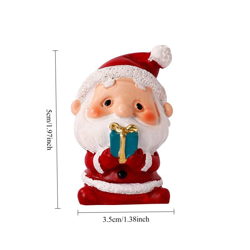 Christmas Resin Tabletop Decor Santa Tree Reindeer Holiday Figurine