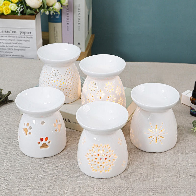 Ceramic Essential Oil Burner Aromatherapy Wax Melt Warmer