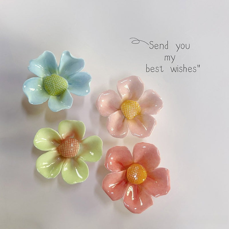 Ceramic Mini Flower Assortment Handcrafted Decorative Accent