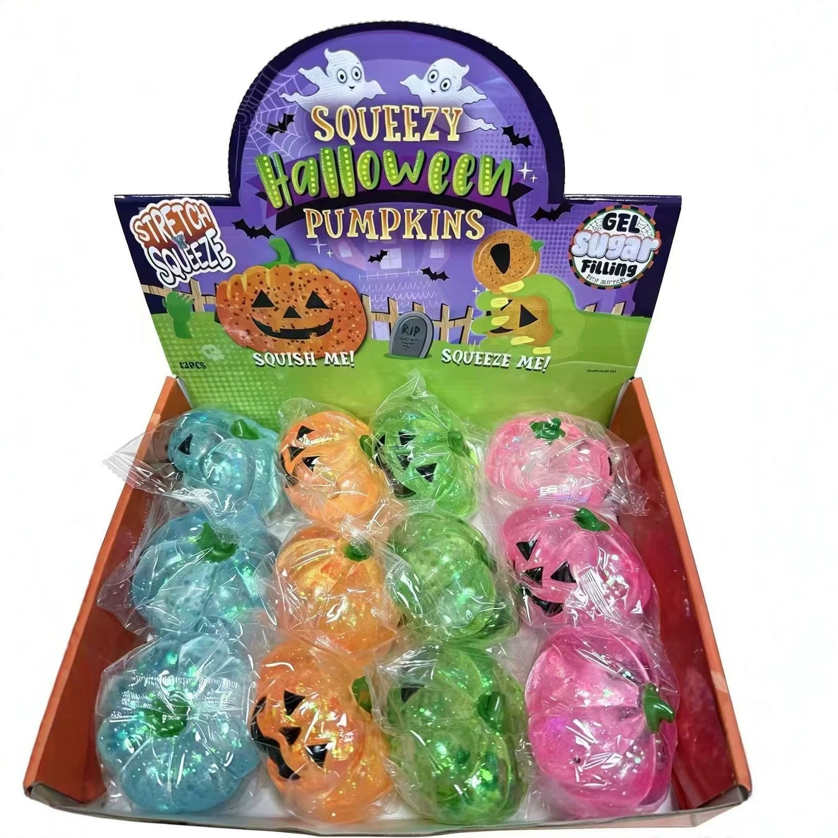 Halloween Pumpkin Squishy Toy Fidget Stress Relief Toy
