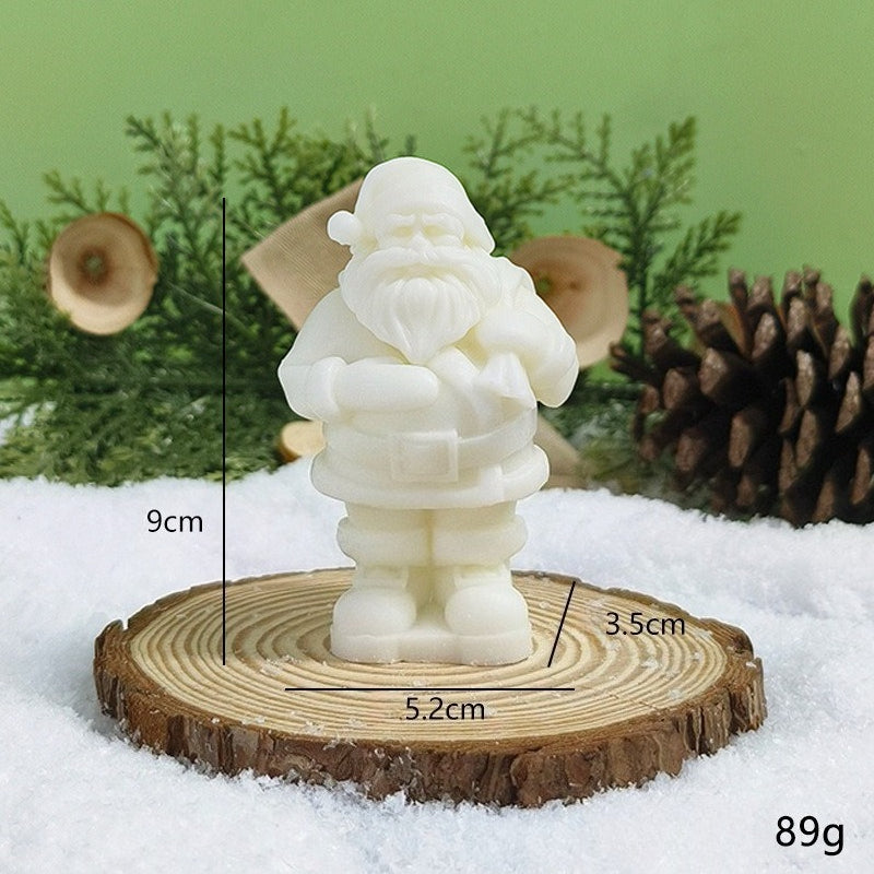Christmas Santa Candle Holiday Decorative Candle Seasonal Home Decor