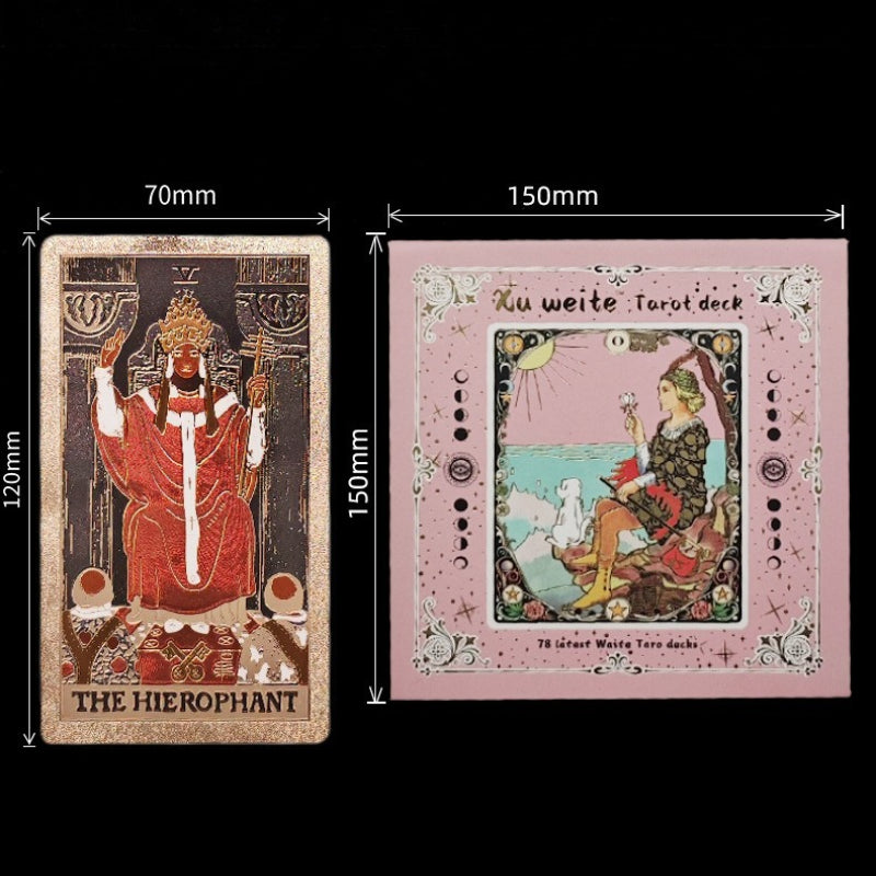 Vintage Tarot Card Deck with Gift Box Divination Cards Set