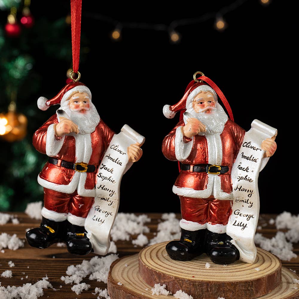 Santa Claus Resin Ornament Christmas Tree Hanging Decor