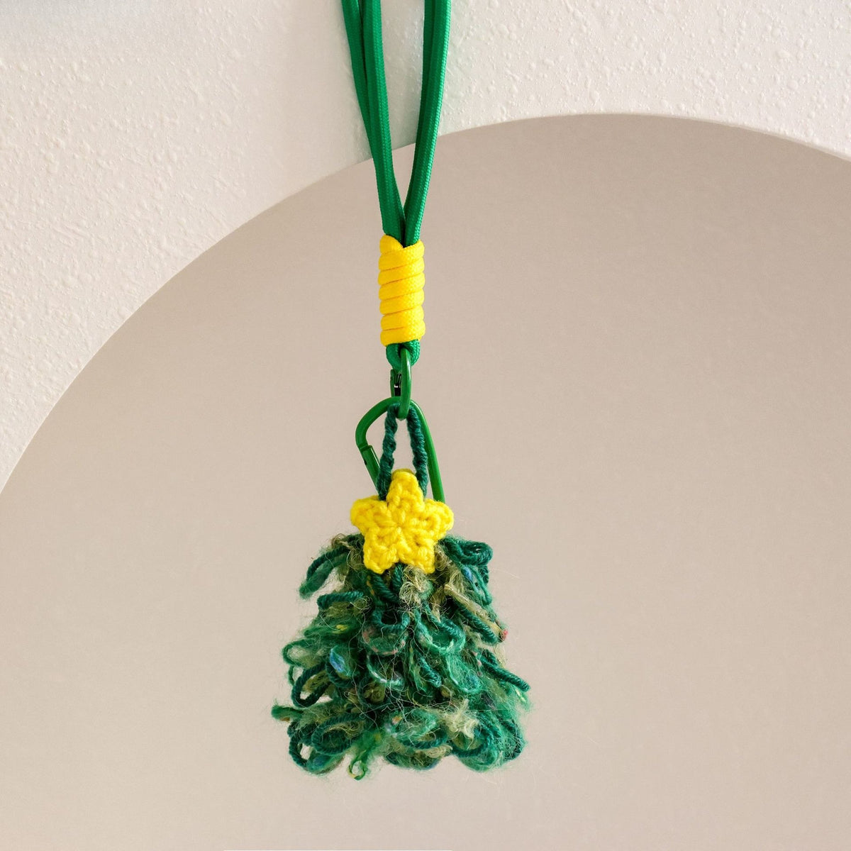 Crochet Christmas Tree Hanging Ornament Holiday Decor