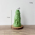 Christmas Bottle Candle Holiday Decor 3D Embossed Tabletop Accent